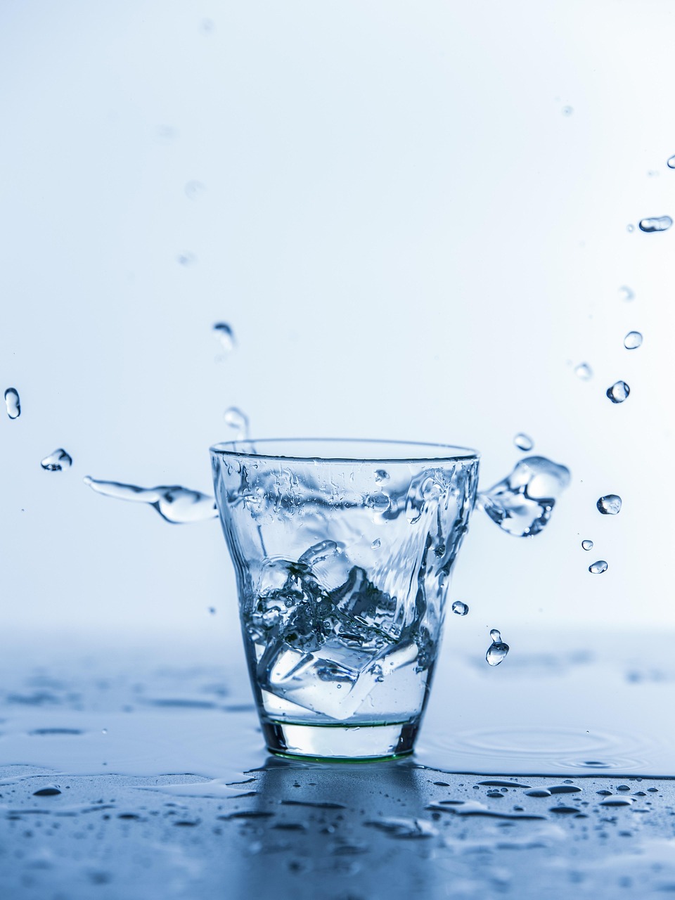 water, fresh, clear, summer, drops, crystalline, nature, blue